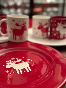 Waechtersbach Germany Vintage Christmas Plates & Mugs